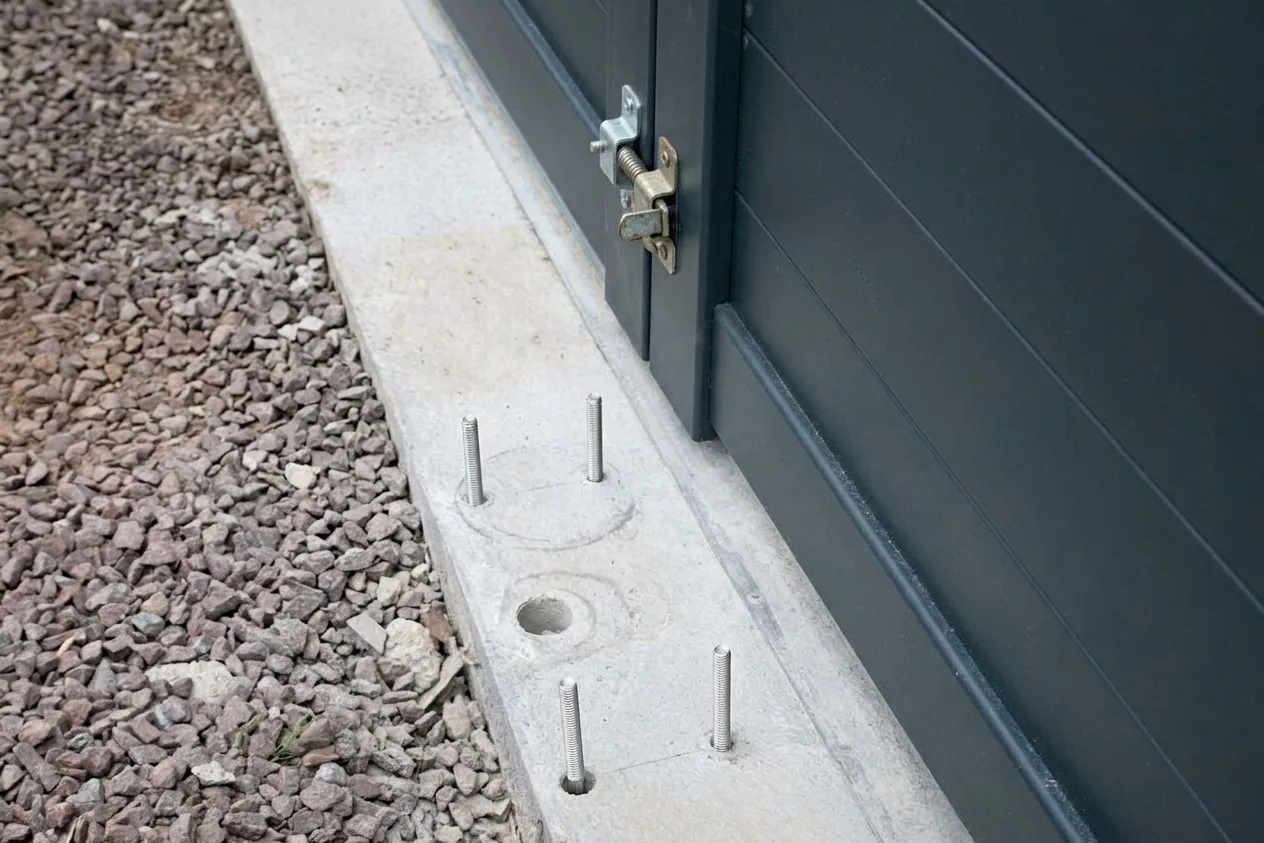 Motorisation portail, garage et volets à Sète — avant (chantier 6)
